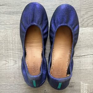 Custom purple glitter Tieks 8